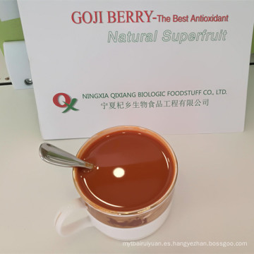 El fabricante de Ningxia suministra el zumo de Goji de goji chino